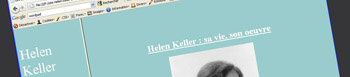 vignette du site Helen Keller